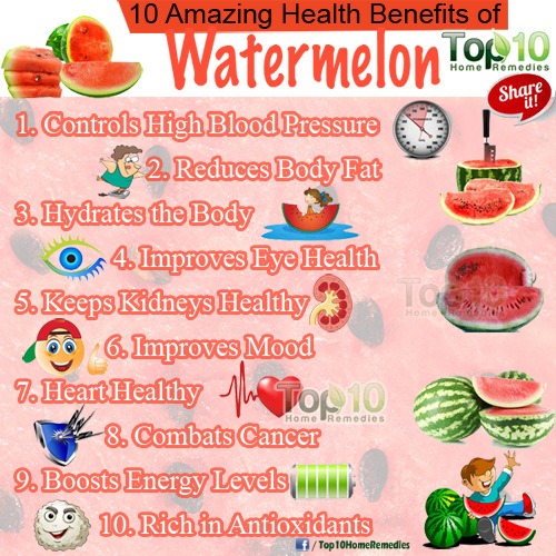 top 10 health benefits of watermelon