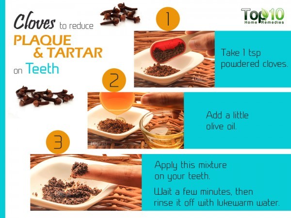 remove plaque and tartar with cloves
