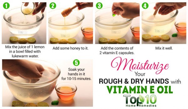 vitamin E for dry hands