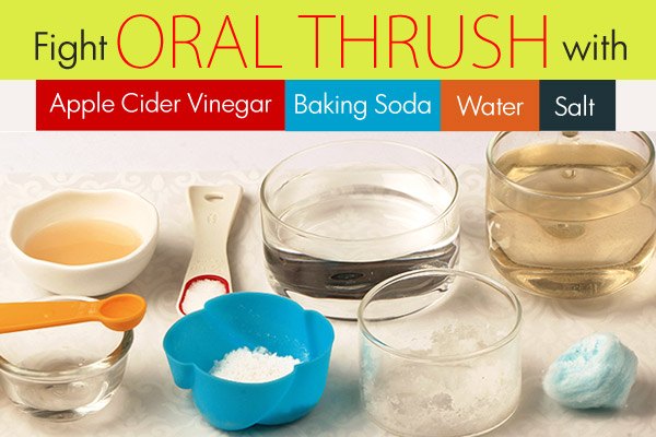 How is oral thrush treated in adults?