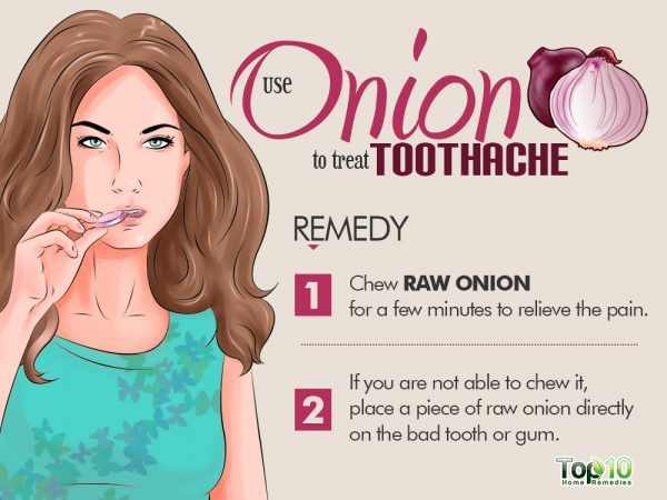 onion remedy for tooth pain