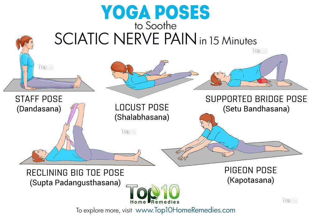 yoga poses to soothe sciatic nerve pain in 15 minutes top 10