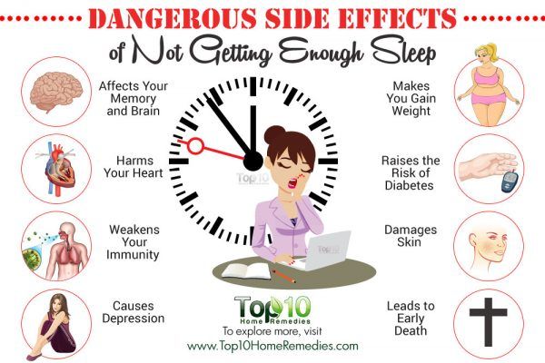 dangerous side effects of not getting enough sleep