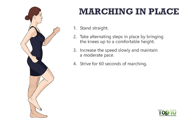 marching in place exercise