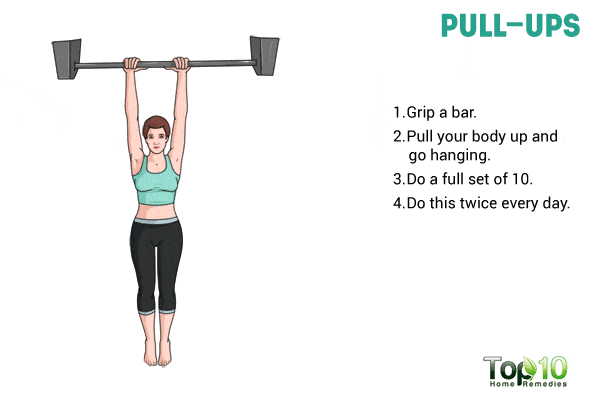 pull ups to tone back fat