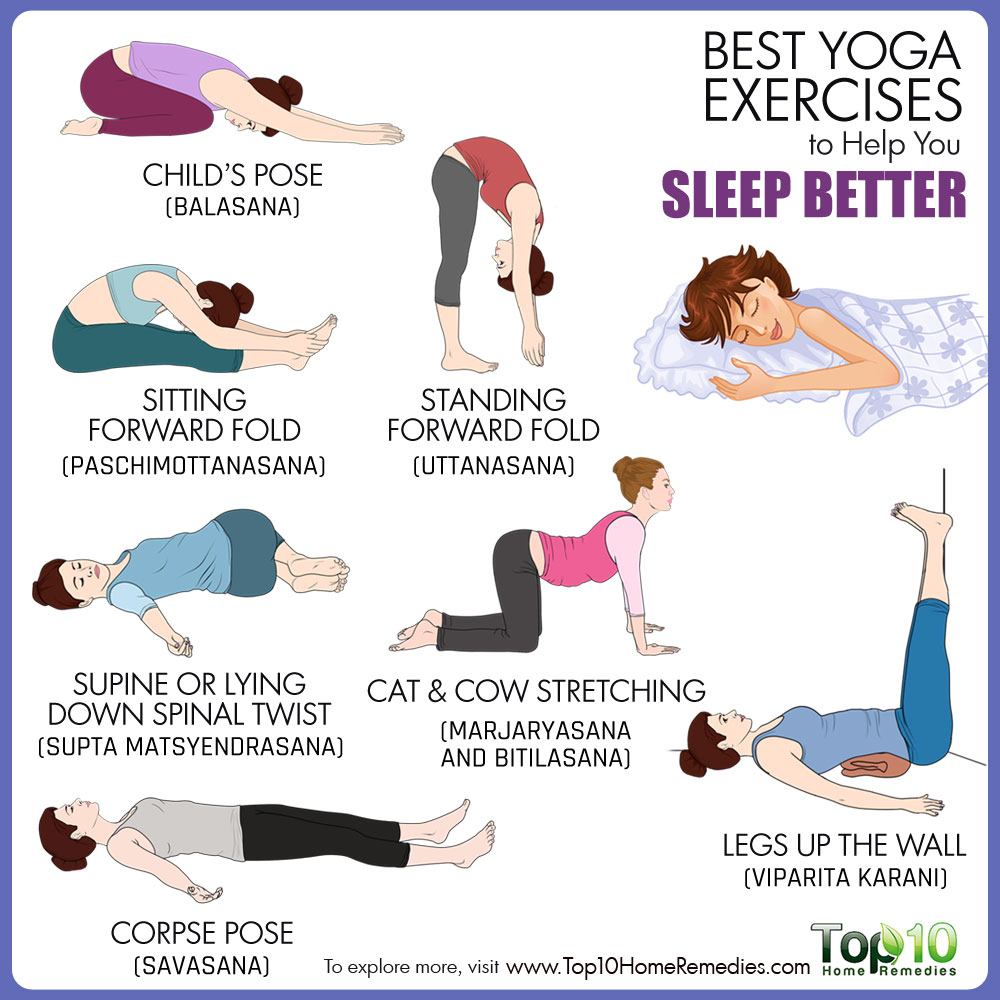 Best Yoga Exercises to Help You Sleep Better | Top 10 Home Remedies
