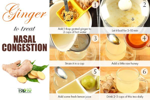 ginger tea for nasal congestion