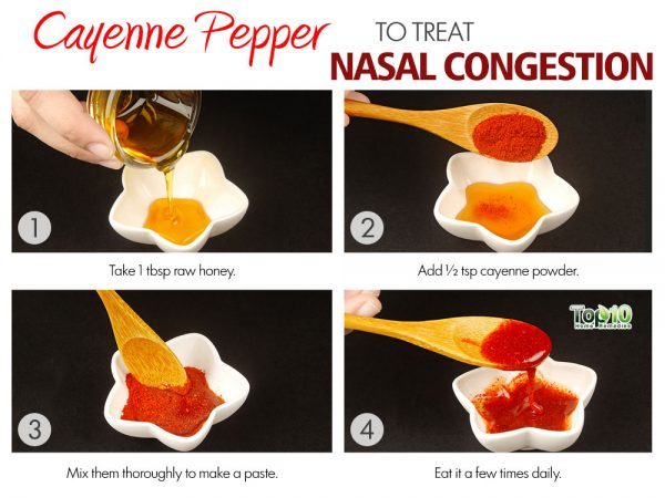 cayenne pepper for nasal congestion