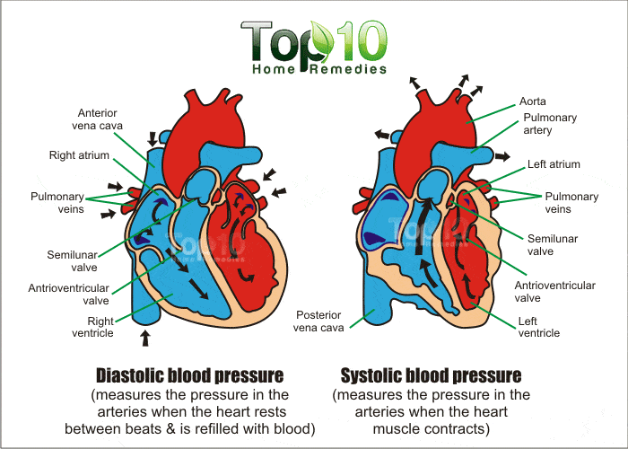 high blood pressure systolic diastolic