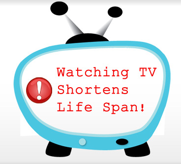 Watching TV shortens life span