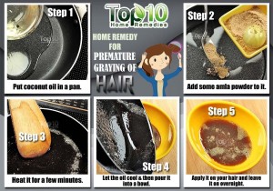 premature graying hair home remedy