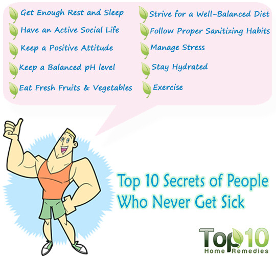 secrets to never get sick