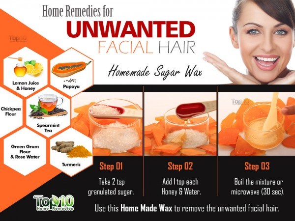 home remedies for unwanted facial hair