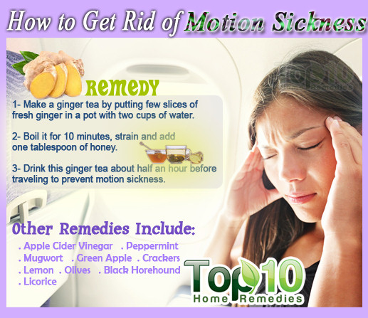home remedies for motion sickness