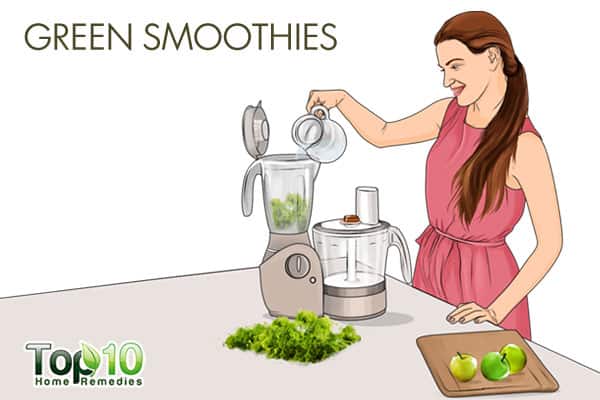 Green smoothies for detoxification