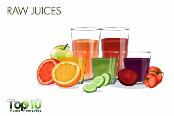 Raw juices for detoxification