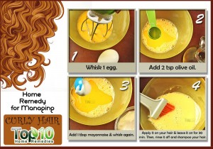 home remedy for managing curly hair