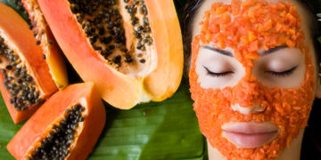 Papaya face mask for beautiful skin