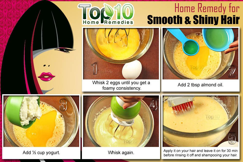 Home Remedies for Smooth and Shiny Hair | Top 10 Home Remedies