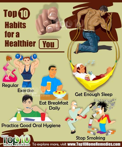 top 10 habits for healthier you