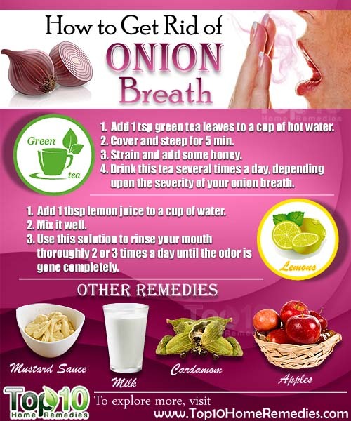 how to get rid of onion breath
