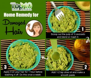 damaged hair avocado remedy