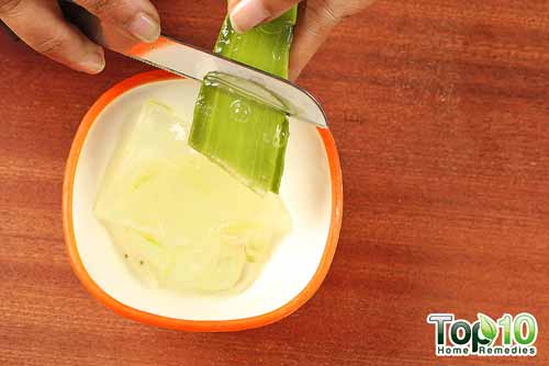 DIY aloe vera juice step 1