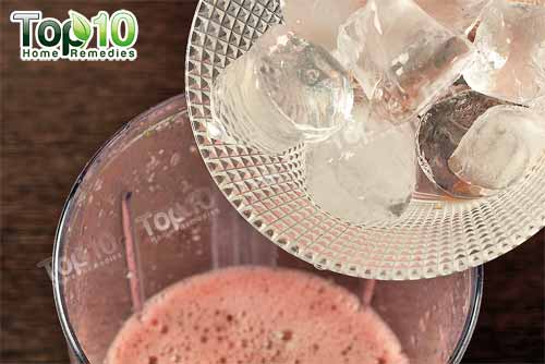 DIY hydrating watermelon smoothie ice