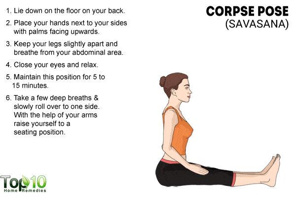 corpse pose savasana