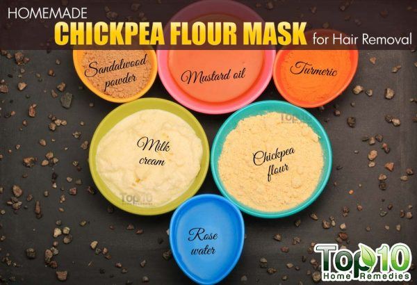 homemade chickpea flour mask
