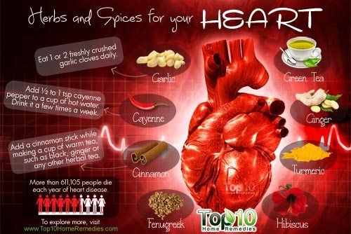 herbs and spices for heart