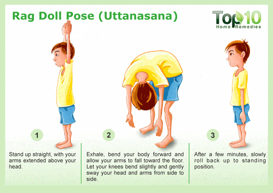 Rag Doll Pose for yoga Uttanasana
