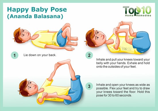 happy baby yoga pose