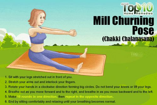 mill churning pose