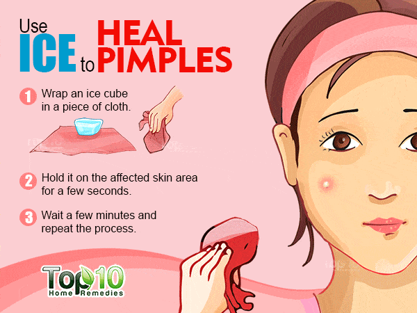 Use Ice to Remove Pimples