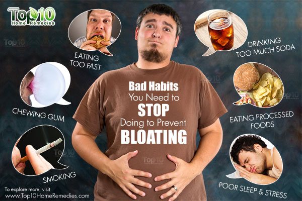 bad habits that cause bloating