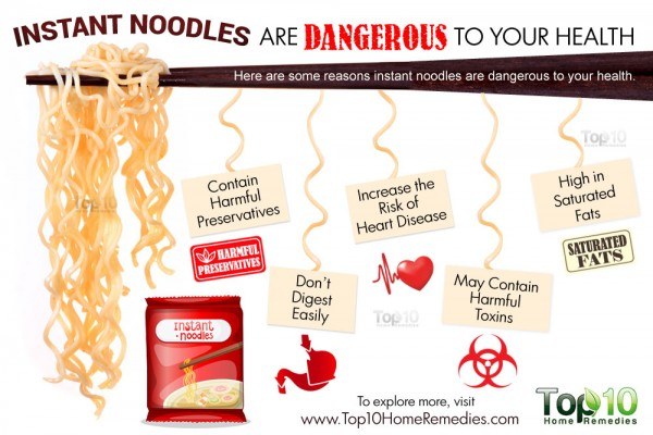 instant noodles harmful