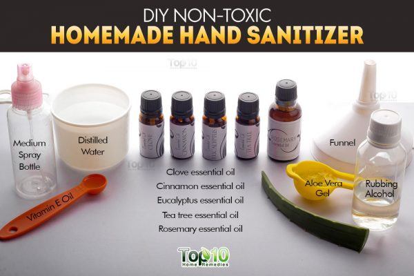 DIY Nontoxic Homemade Hand Sanitizer | Top 10 Home Remedies