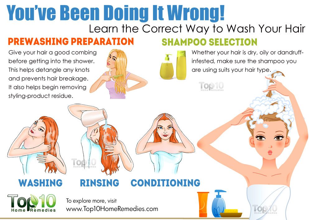 You've Been Doing It Wrong! Learn the Correct Way to Wash Your Hair | Top  10 Home Remedies