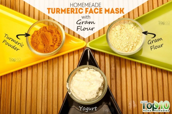 things you need for turmeric gram flour face mask