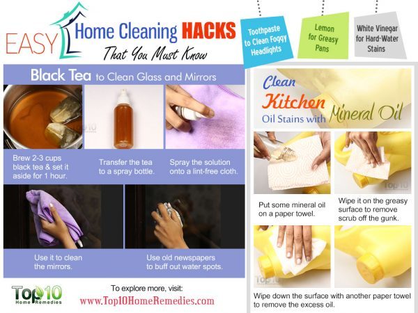easy home cleaning hacks