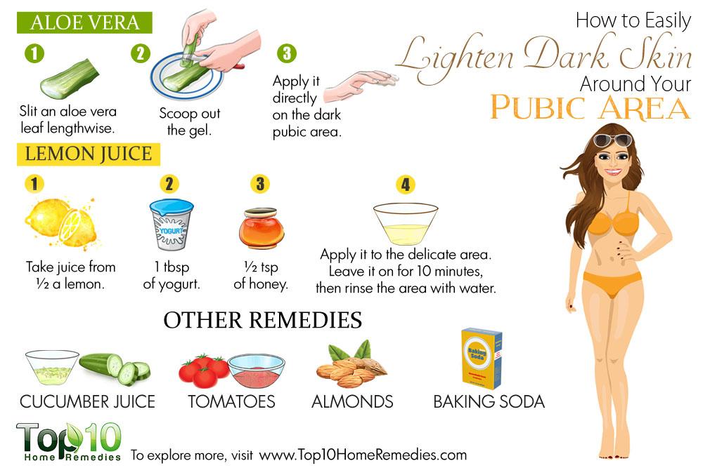 How to Lighten Dark Skin Around Your Pubic Area | Top 10 Home Remedies