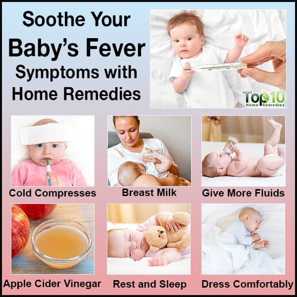 home remedies to soothe baby's fever symptoms
