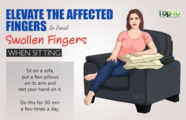 keep your fingers elevated while sitting