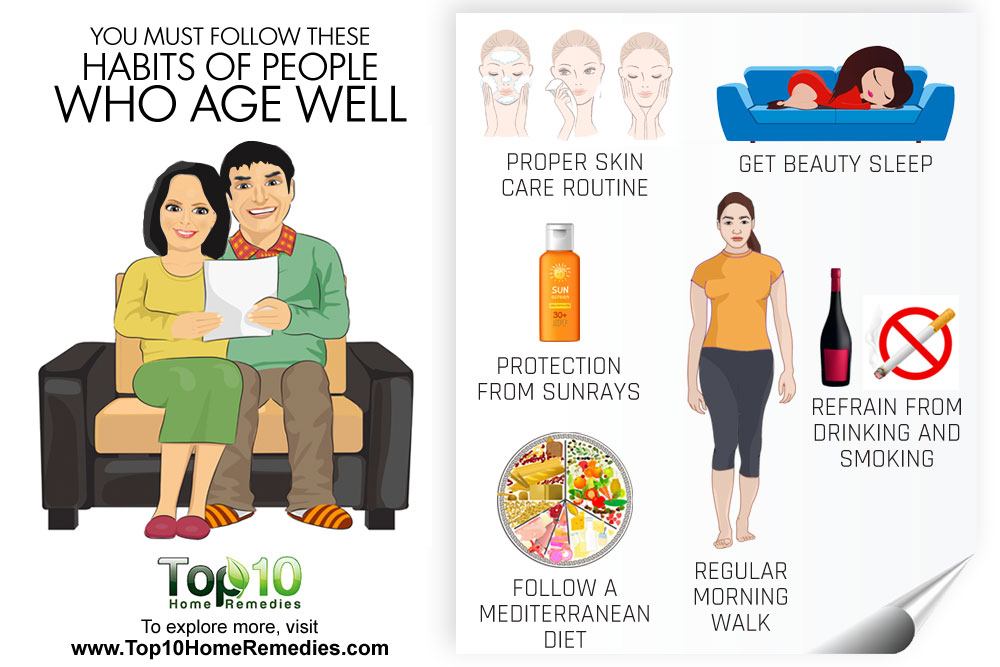 10 Habits of People Who Age Well and Look Younger Than Their Age Top