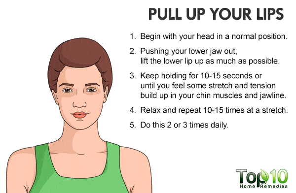 pull up your lips exercise to get rid of face fat naturally 