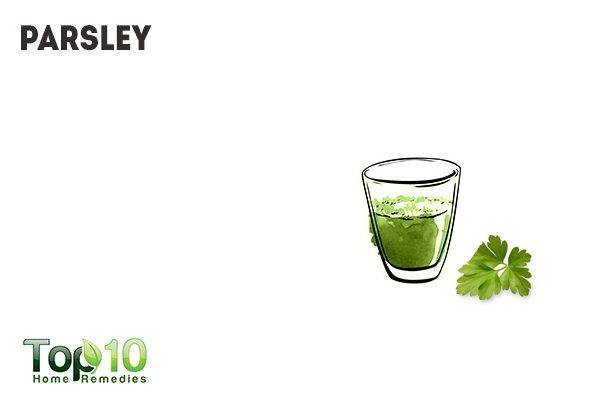 parsley water for dog intestinal worms