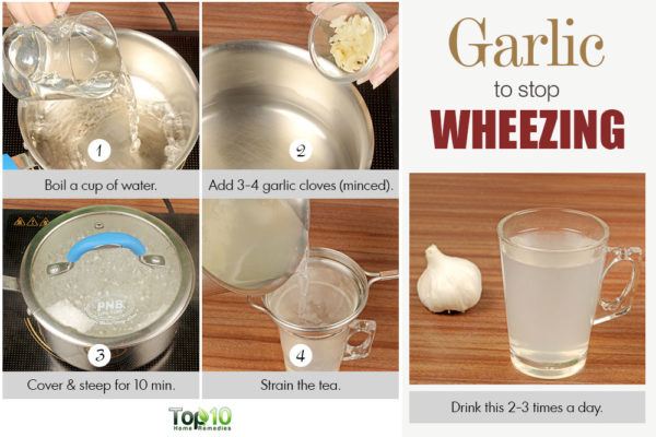 stop wheezing with garlic