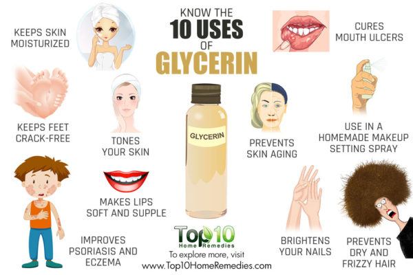 connaître les 10 utilisations de la glycérine