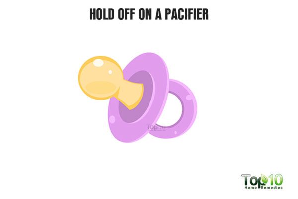 hold off on a pacifier